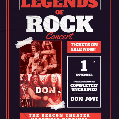 LEGENDS OF ROCK BEACON FLYER